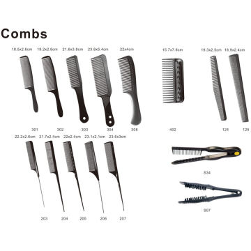 DIY Plastic Comb U Shape Carbon Hair Brush